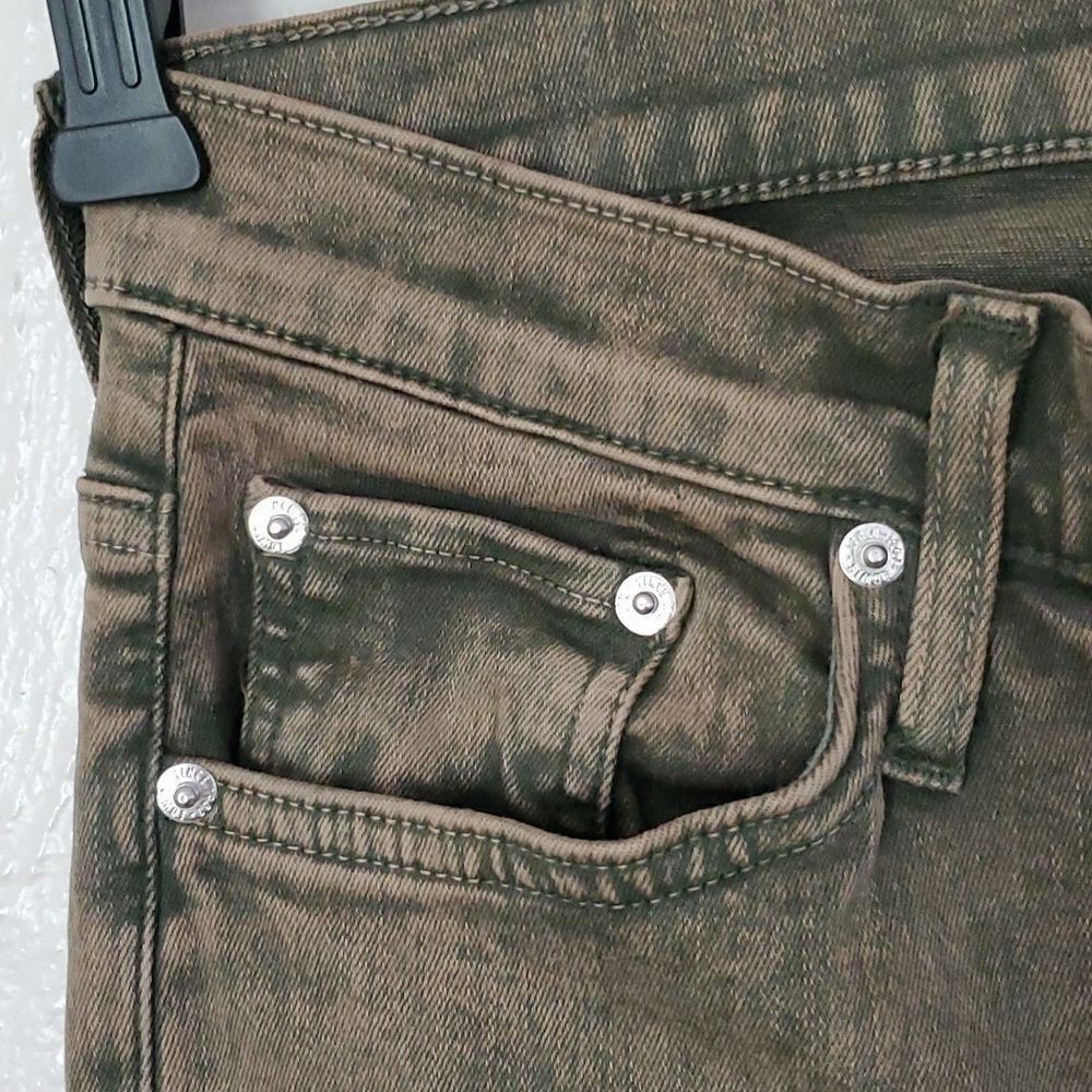 Anthropologie EdwinâBree Jeans in Green Stonewash Sizeâ29 - Picture 4 of 12